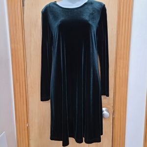 Vintage Ronnie Nicole Velvet Dress Forest Green